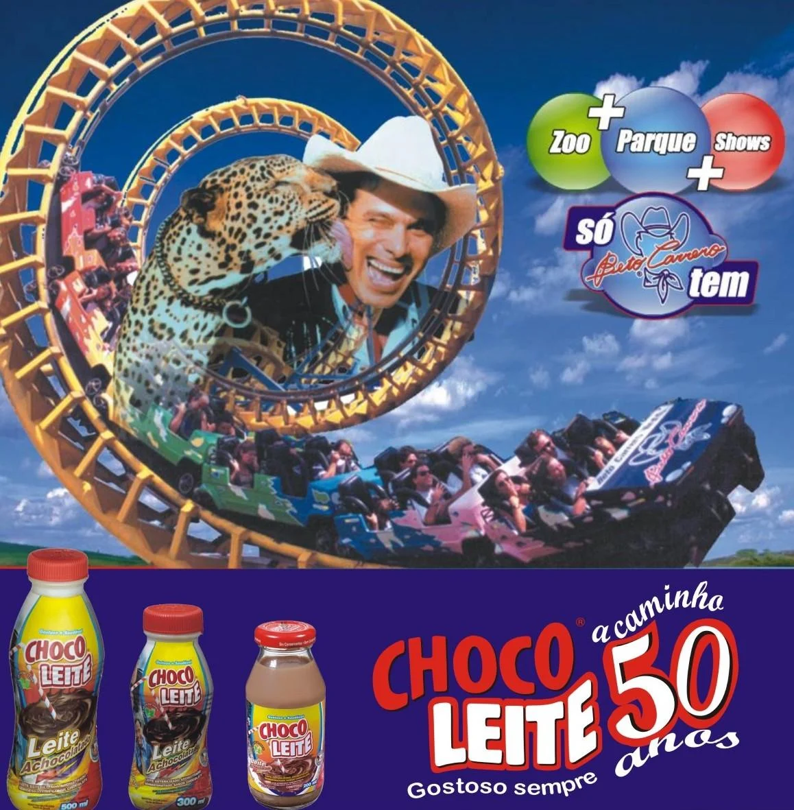 Choco Leite em 2007: A marca volta à mídia em ação com Beto Carrero