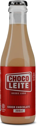 Choco Leite Garrafa de Vidro 200ml